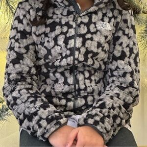 The North Face Fuzzy Black and Gray Jacket